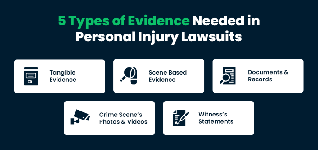 5 Types of Evidence Needed in Personal Injury Lawsuits
