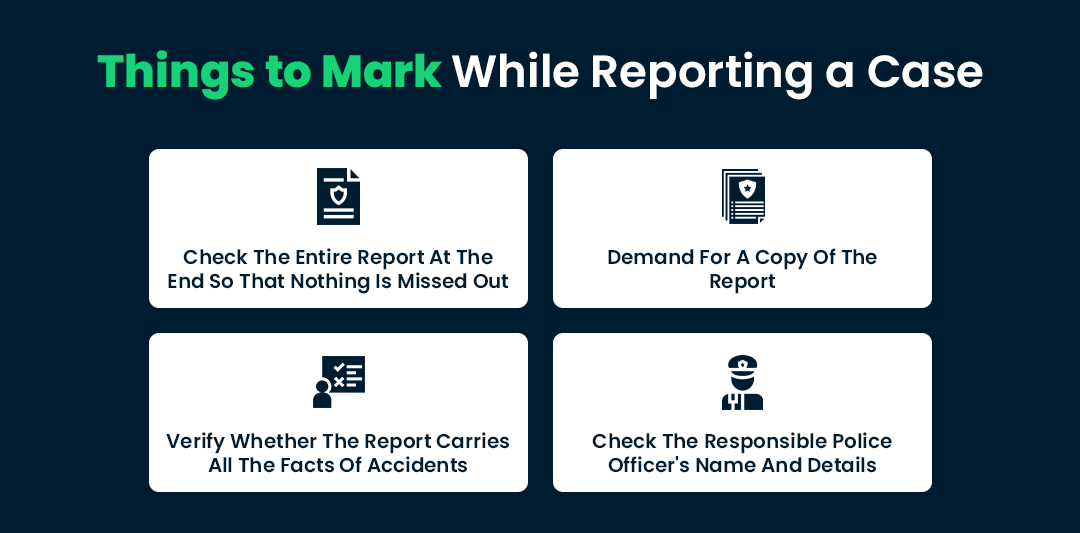 Things to Mark While Reporting a Case
