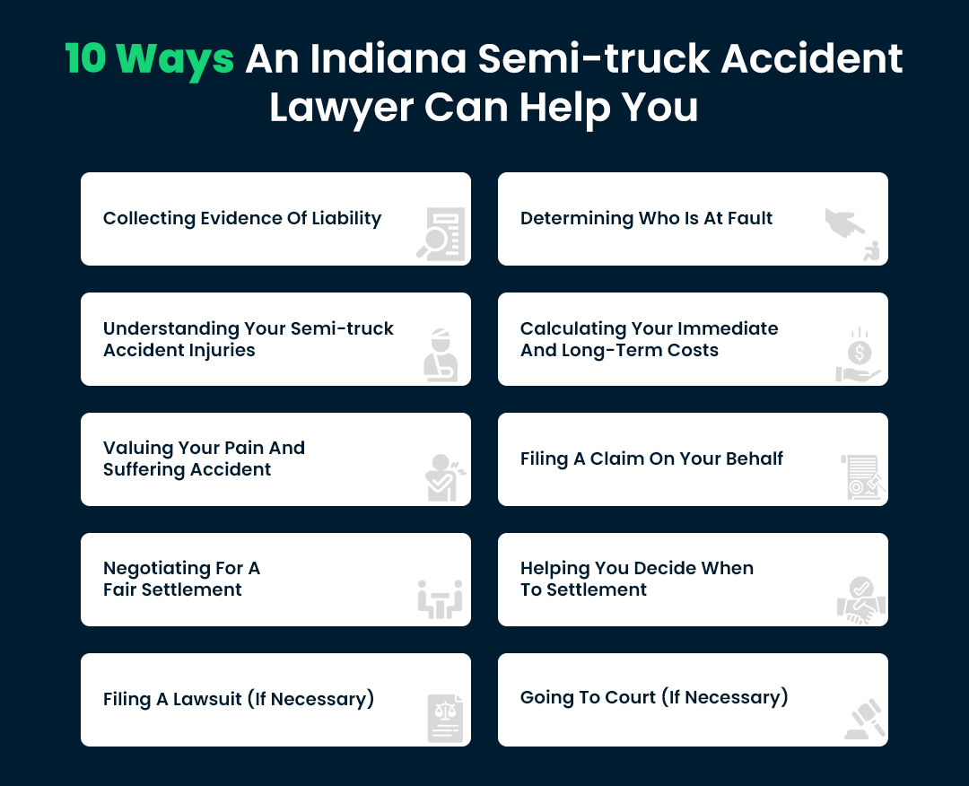 10 Ways An Indiana Semi-truck Accident Lawyer Can Help You